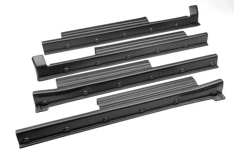 Bushwacker 2007 -2021 - Toyota Tundra Crew Max Trail Armor Rocker Panel (Set Of 4)- Black 14136