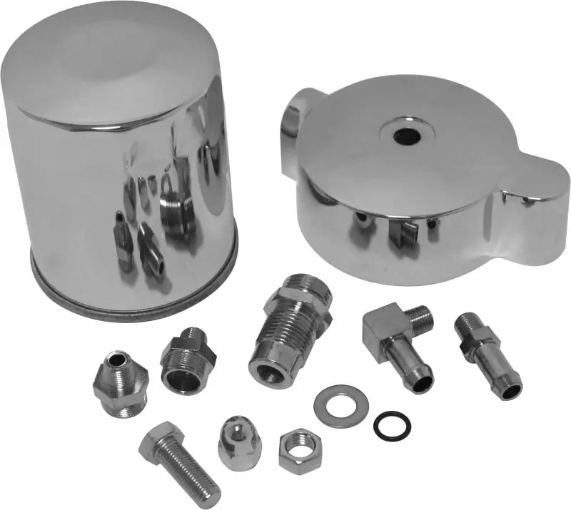 Chrome Spin On Oil Filter Kit wps-820-0711