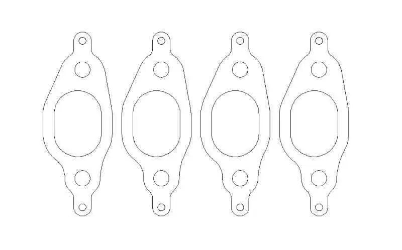 Cometic VW 1.8L 8V 77-99 Exhaust Set .030 inch MLS Head Gasket 1.060 inch X 1.480 inch Port c4163-030