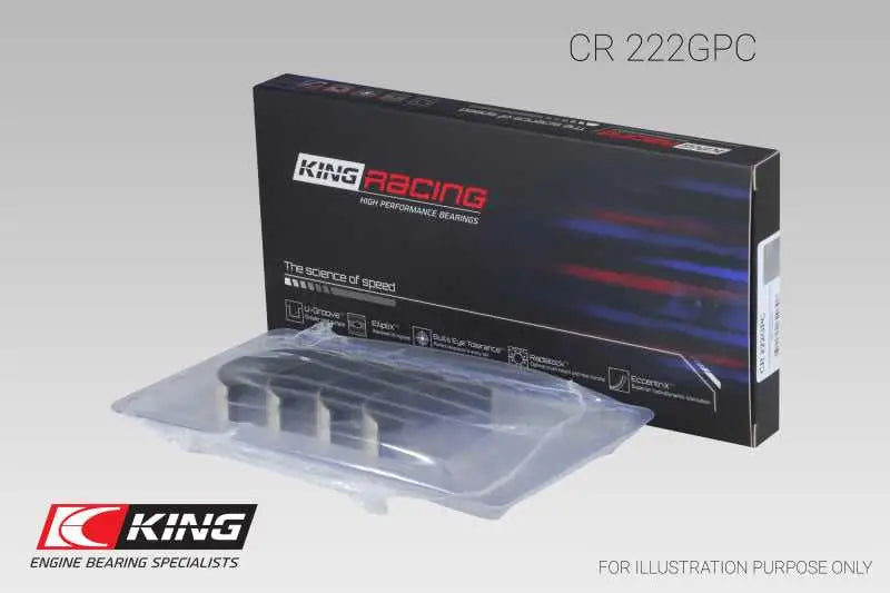CR222GPC King BMW N55B30A Sputter Replacement (Size STD) Rod Bearing Set kingcr222gpc