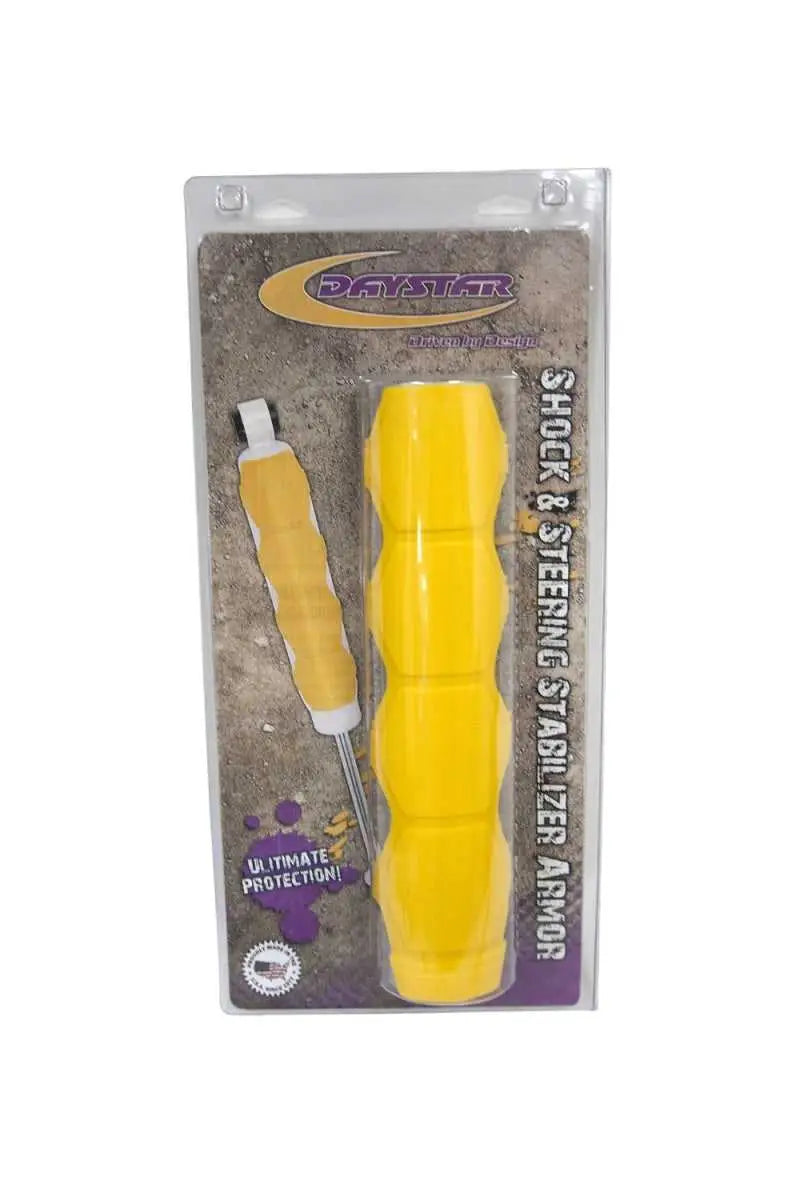 Daystar Universal Shock and Steering Stabilizer Armor Pair Yellow Includes Mounting Rings ku71112yl