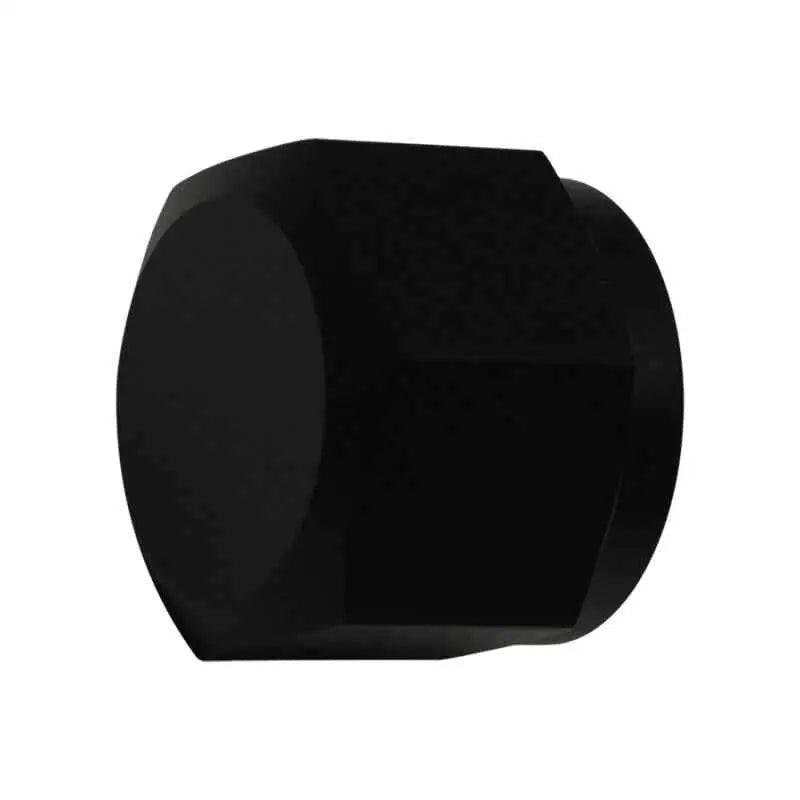 DeatschWerks 10AN Female Flare Cap - Anodized Matte Black 6-02-0716-b
