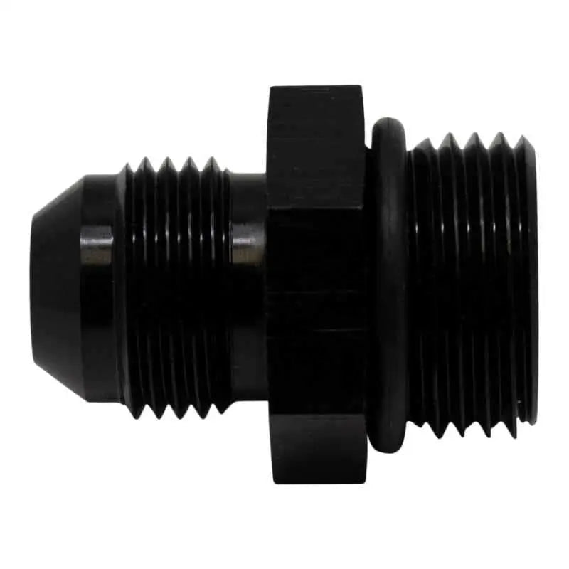 DeatschWerks 10AN ORB Male to 8AN Male Flare Adapter (Incl O-Ring) - Anodized Matte Black 6-02-0406-b