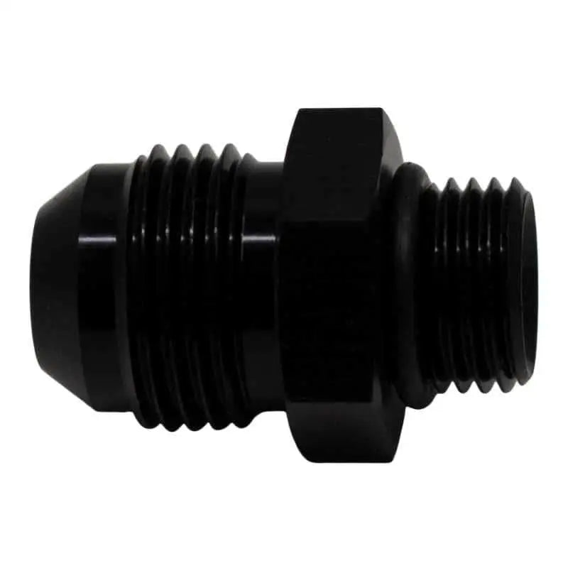 DeatschWerks 6AN ORB Male to 8AN Male Flare Adapter (Incl O-Ring) - Anodized Matte Black 6-02-0405-b