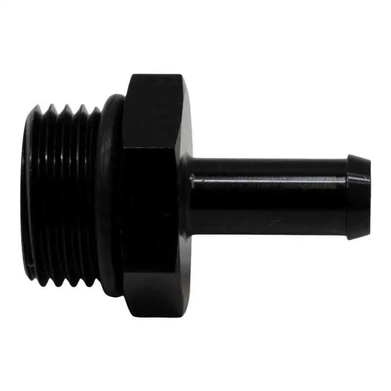 DeatschWerks 8AN ORB Male to 5/16in Male Barb Fitting (Incl O-Ring) - Anodized Matte Black 6-02-0510-b