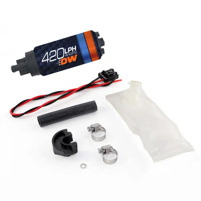 Deatschwerks DW420 Series 420lph In-Tank Fuel Pump w/ Install Kit For 94-02 Nissan S14/S15 dwk9-421-1024