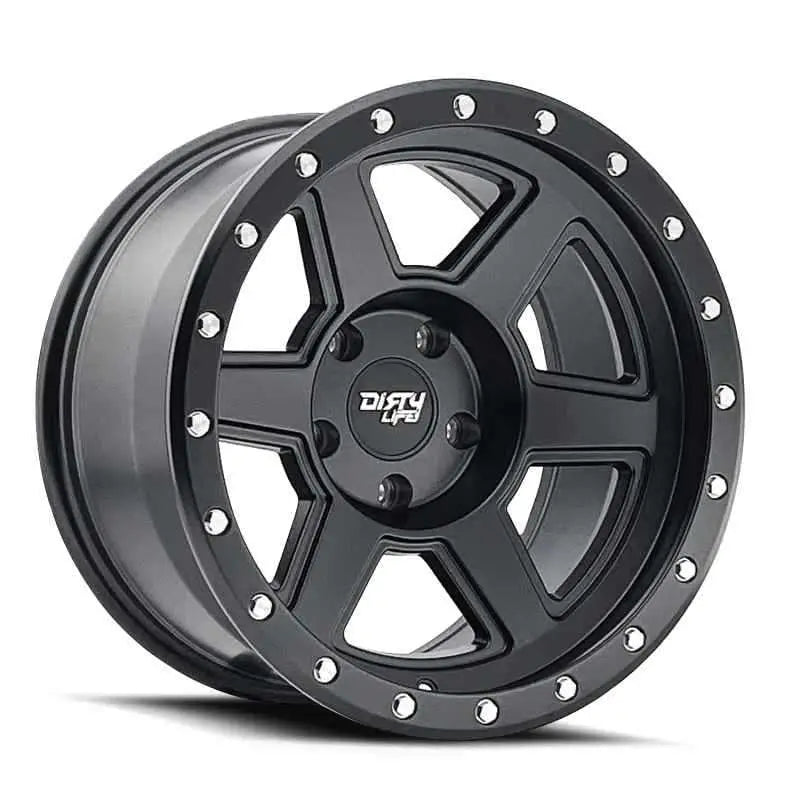 Dirty Life 9315 Compound 17x9 / 6x135 BP / -12mm Offset / 87.1mm Hub Matte Black Wheel 9315-7936mb12