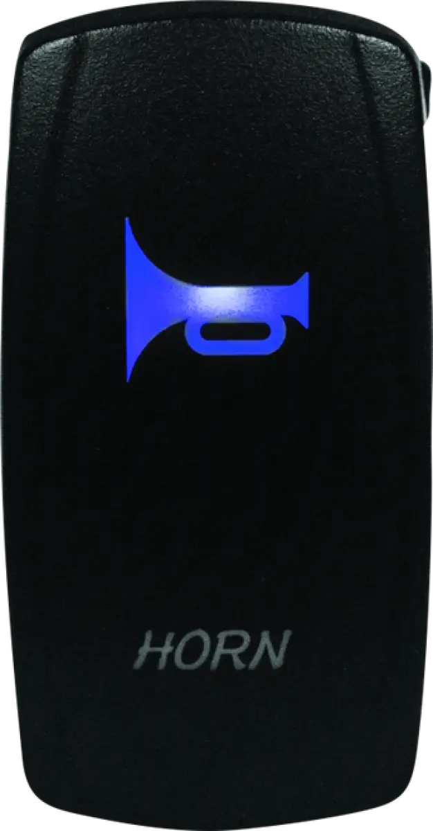 DragonFire Racing Lighted Switch Horn On/Off Blue - 521371 dfr521371