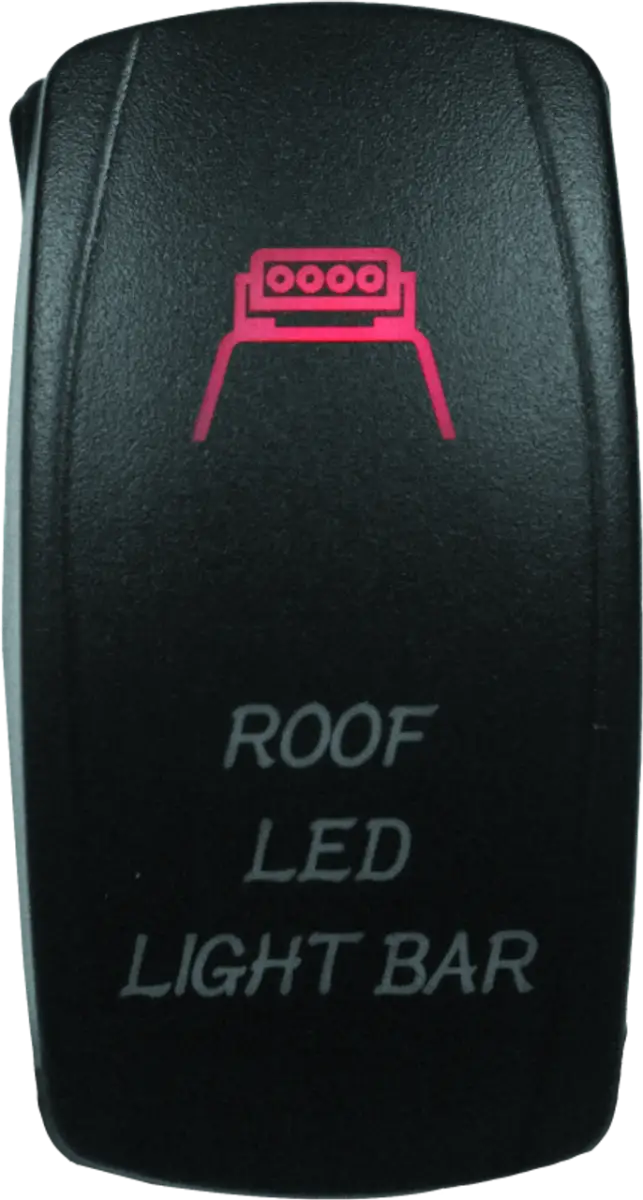 DragonFire Racing Lighted Switch Roof Led On/Off Red - 521396 dfr521396