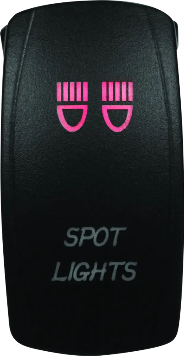 DragonFire Racing Lighted Switch Spot Light On/Off Red - 521386 dfr521386