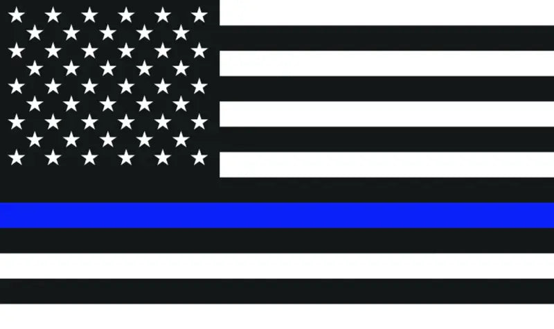 DragonFire Racing Whip Flag - Back the Blue - 522131 dfr522131