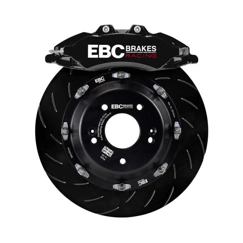 EBC Racing 2019+ BMW M235i (F44) Black 6 Piston Apollo Calipers 355mm Rotors Front Big Brake Kit bbk039blk-1