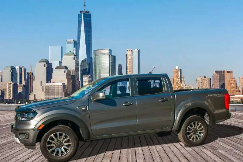 EGR 19-22 Ford Ranger In-Channel Window Visors Front/Rear Set Matte Black Crew Cab 573555