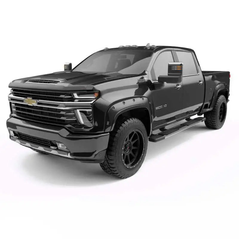 EGR 20-23 Chevrolet Silverado 2500Hd/3500Hd Traditional Bolt-On Look Fender Flares Black Set Of 4 791884-gba