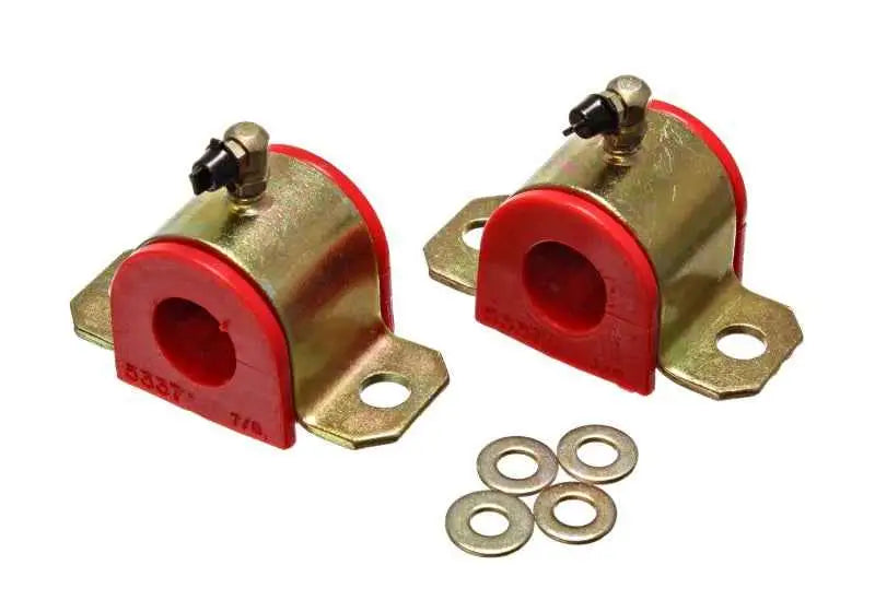 Energy Suspension 00-05 Toyota Celica Red 22mm Front Sway Bar Frame Bushings (Greaseable Frame Bushi 8-5124r