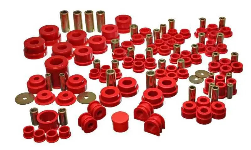 Energy Suspension 02-09 Nissan 350Z / 03-07 Infinity G35 Coupe Red Hyper-Flex Master Bushing Set 7-18108r