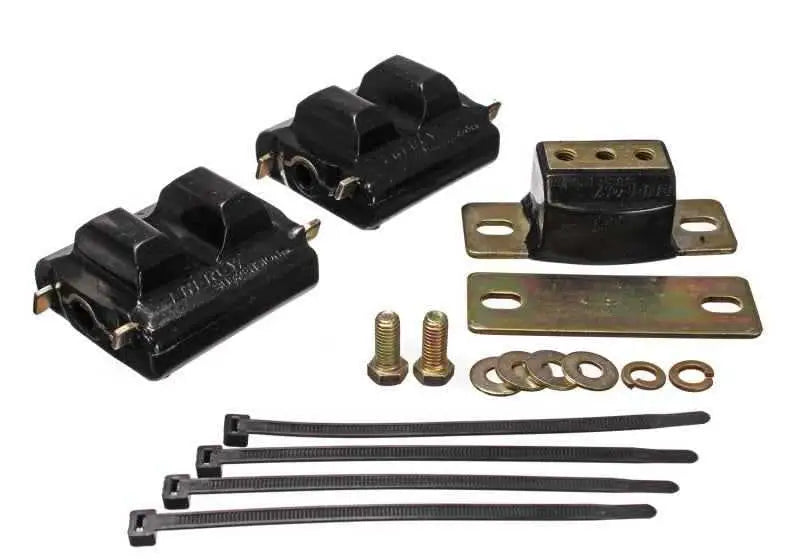 Energy Suspension 73-92 Chevrolet Camaro Black Motor and Transmision Mounts; Zinc Finish 3-1130g