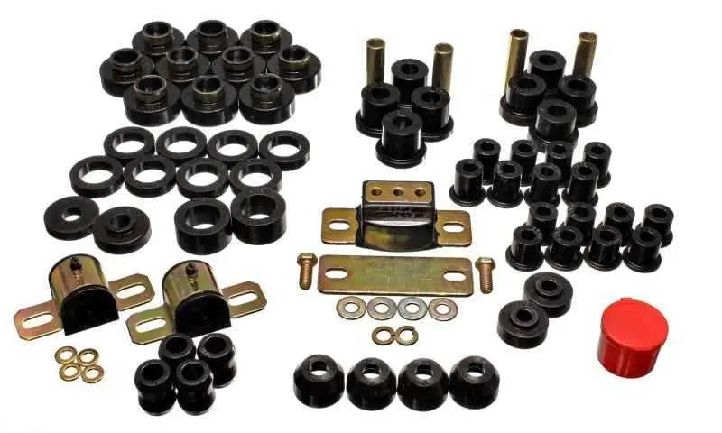 Energy Suspension 80-86 Jeep CJ7 Black Hyper-Flex Master Bushing Set 2-18102g