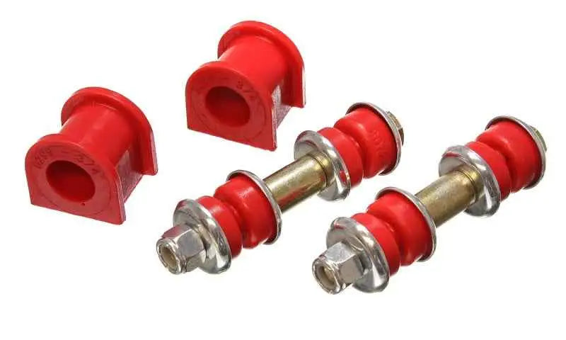 Energy Suspension 90-95 Mazda Protege/323 Red 3/4inch Front Sway Bar Bushing Set (Sway bar end link 4-5139r