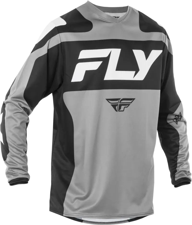F 16 Jersey Grey/Black/White Lg 378-922l