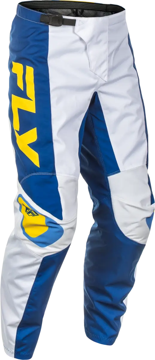 F 16 Pants White/Dark Blue/Yellow Sz 48 378-93348