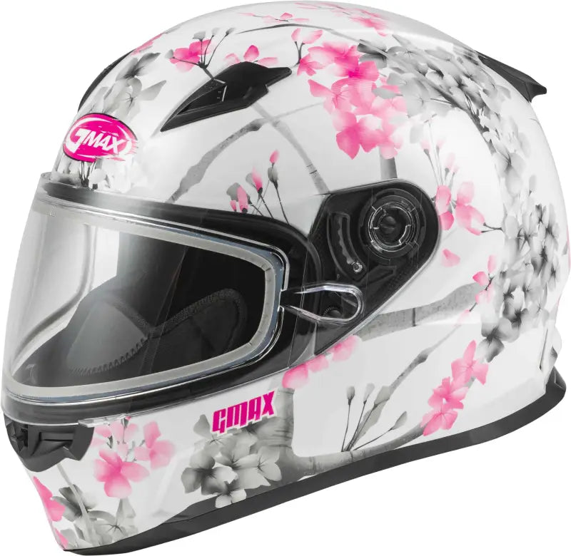 Ff 49s Full Face Blossom Snow Helmet White/Pink/Grey Md wps-72-6340m