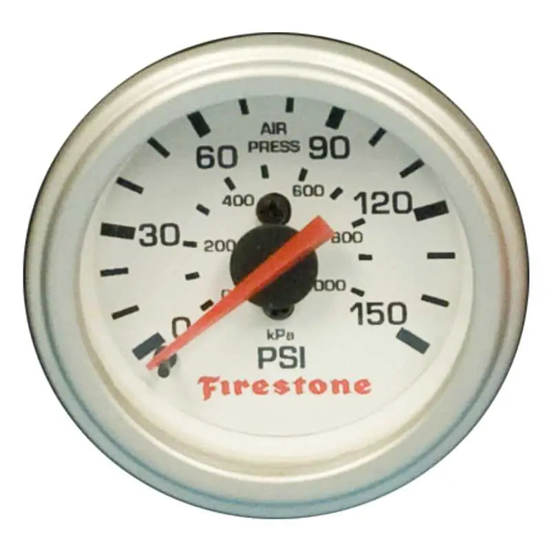Firestone Replacement Single Pressure Gauge - White Face (For PN 2225 / 2229 / 2196) (WR17609181) 9181