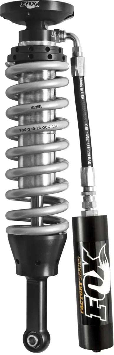Fox 2007 Chevy 1500 4WD w/UCA 2.5 Factory Series 5.35in. R/R Coilover Shock Set - Black/Zinc 880-02-525