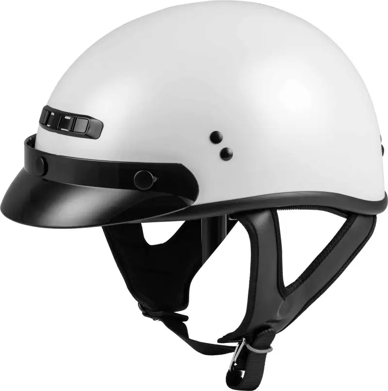 Gm 35 Half Helmet Full Dressed Pearl White Md wps-72-5422m