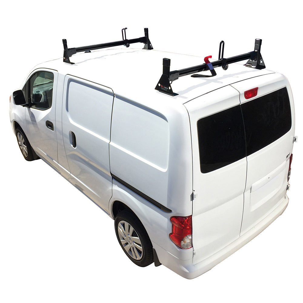Vantech 2-Bar Black Aluminum Ladder Rack System Nissan NV200 2014-2021 Model H1612B