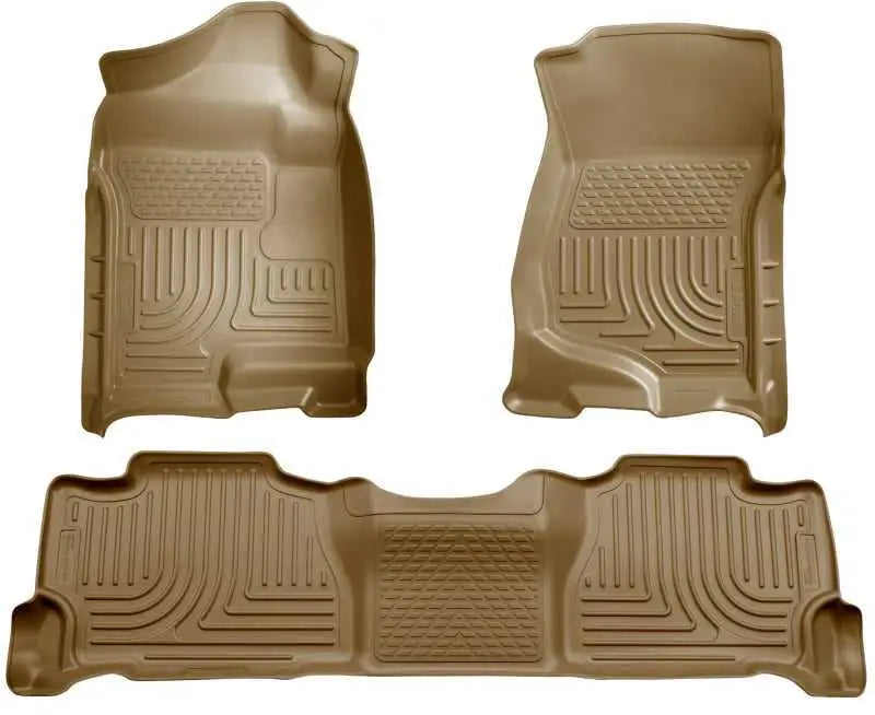 Husky Liners 07-13 GM Escalade/Suburban/Yukon WeatherBeater Tan Front & 2nd Seat Floor Liners 98253