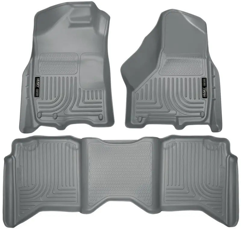 Husky Liners 2012 Dodge Ram 1500/2500/3500 Crew Cab WeatherBeater Combo Gray Floor Liners hsl99002