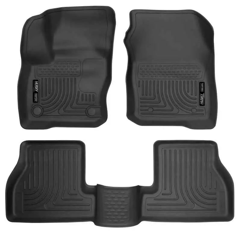 Husky Liners 2016 Ford Focus Weatherbeater Front and 2nd Seat Floor Liners - Black 99771