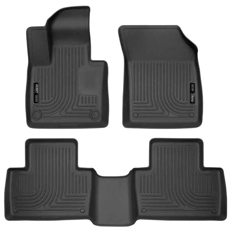 Husky Liners 2016 Volvo XC90 Classic Style Front and Rear Black Floor Liners 95601