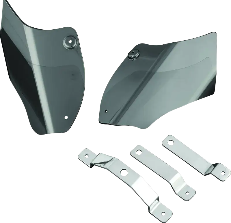 Kuryakyn Saddle Shields Heat Deflectors 00-17 Softail Smoke kur1186