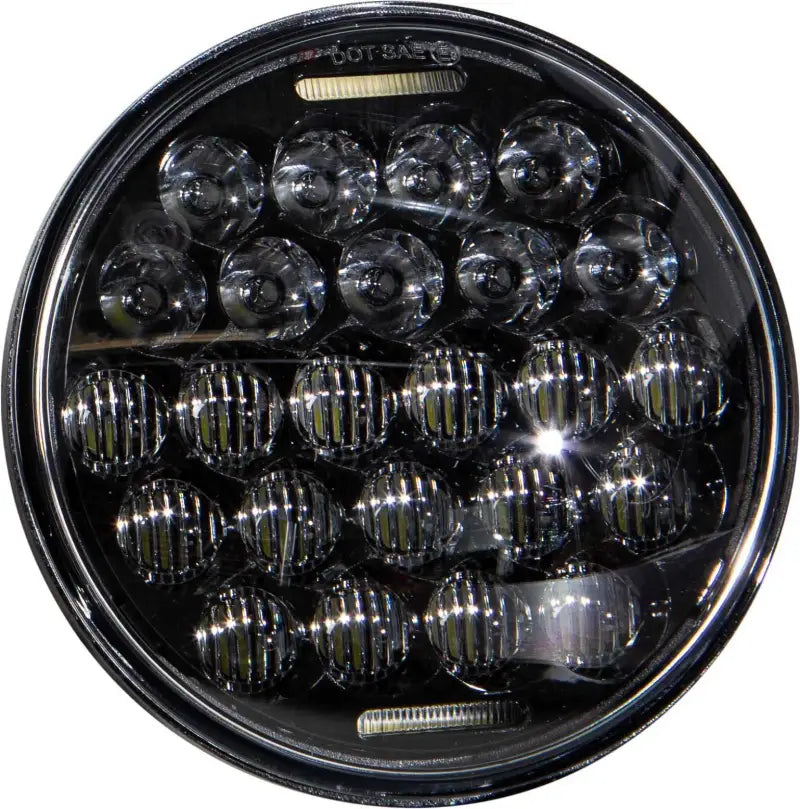 Led Headlight 5.75" 75w Black 3500/2000 Lumens wps-820-0364