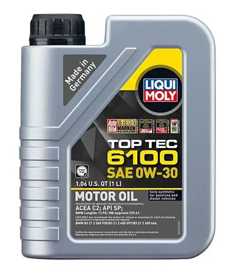 LIQUI MOLY 1L Top Tec 6100 Motor Oil SAE 0W30 lqm22239