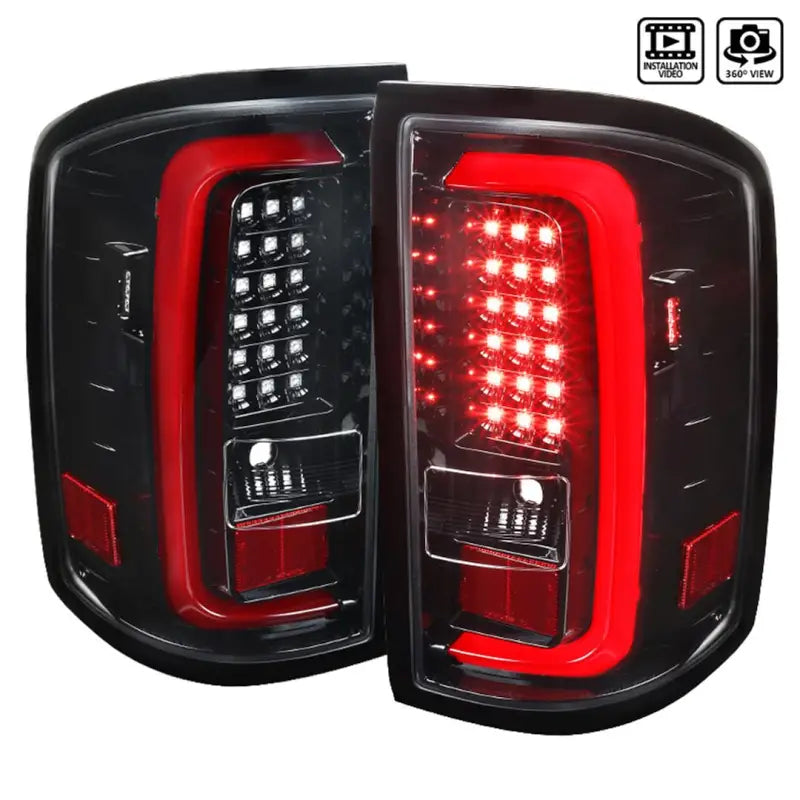 LT-SIE14BKLED-TM Spec-D Tunin Led Tail Lights sdte14bkledtm