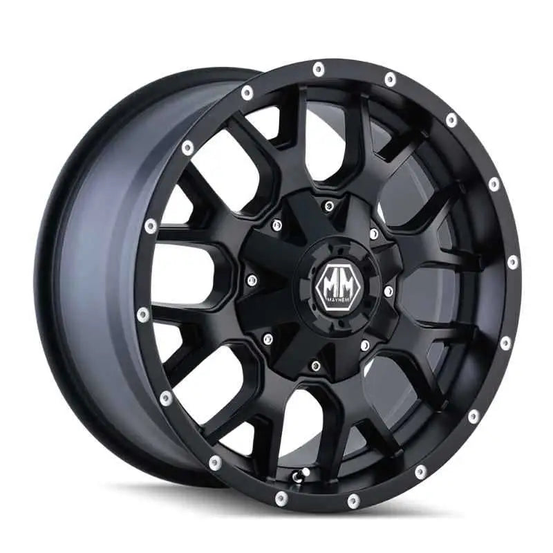 Mayhem 8015 Warrior 17x7.5 / 5x108 BP / 40mm Offset / 72.62mm Hub Matte Black Wheel 8015-7714mb