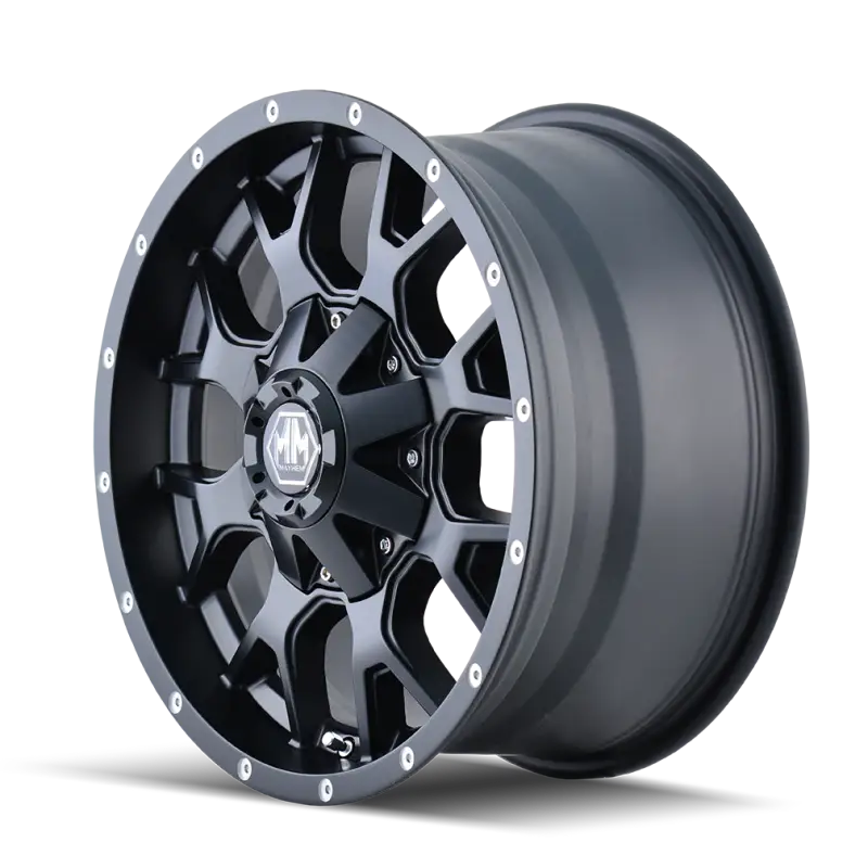 Mayhem 8015 Warrior 17x9 / 8x165.1 BP / -12mm Offset / 130.8mm Hub Matte Black Wheel may8015-7976mb