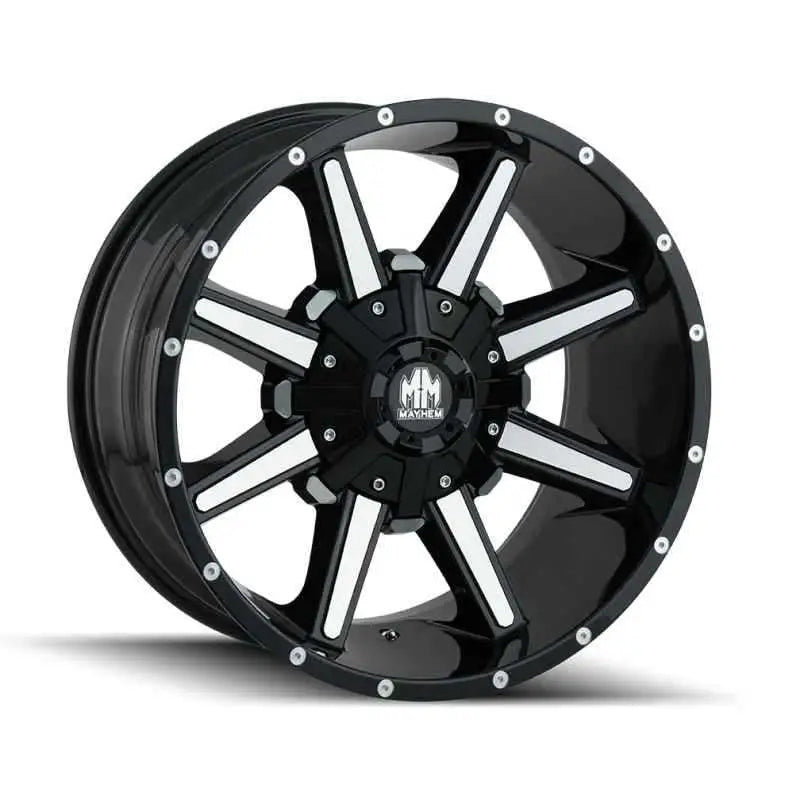 Mayhem 8104 Arsenal 20x9 / 6x135 BP / 0mm Offset / 106mm Hub Black/Machined Face Wheel 8104-2937b