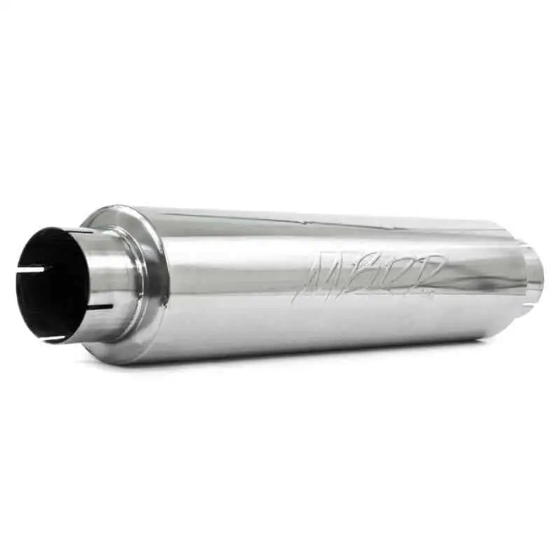 MBRP Universal Quiet Tone Muffler 4in Inlet/Outlet 24in Body 6in Dia 30in Overall T409 m1004s