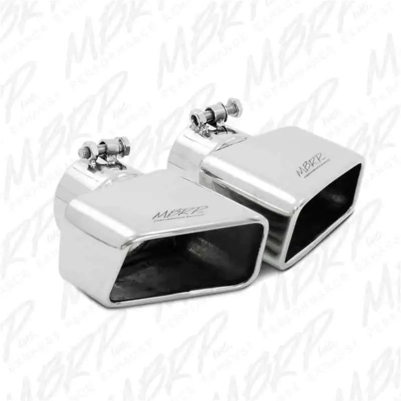 MBRP Universal Tip 4.50in x 2.75in ID Rectangle Angled Cut 3in OD Inlet 7in Lgth T304 Passenger Side t5120