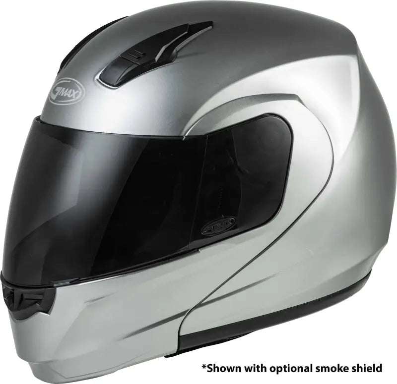 Md 04 Modular Helmet Metallic Silver Sm wps-72-5023s