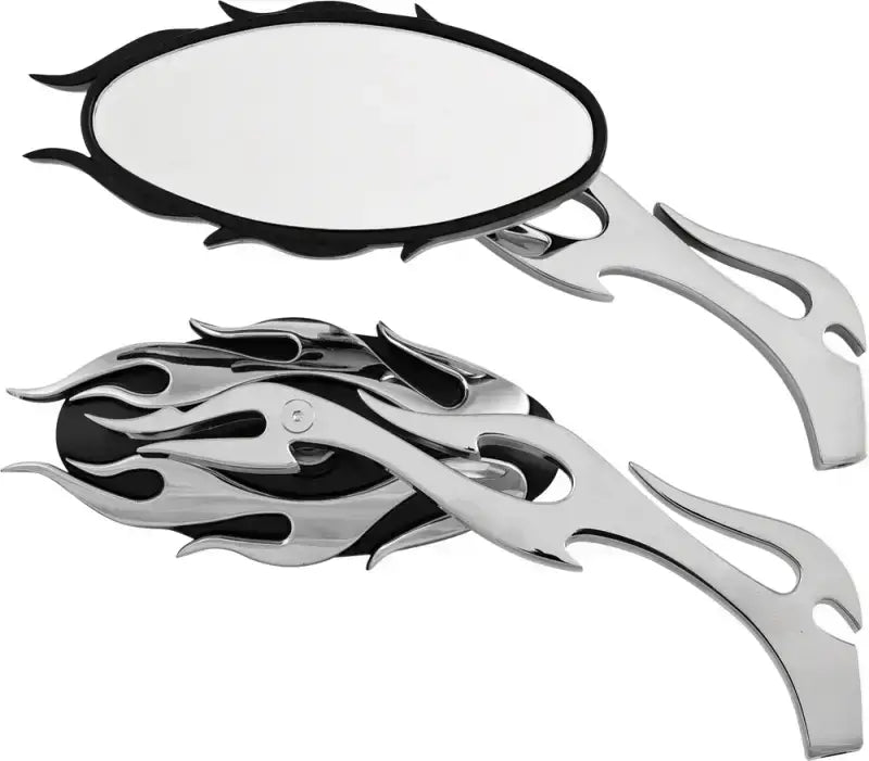 Mirrors Flame W/Flame Stem Black/Chrome wps-820-0819