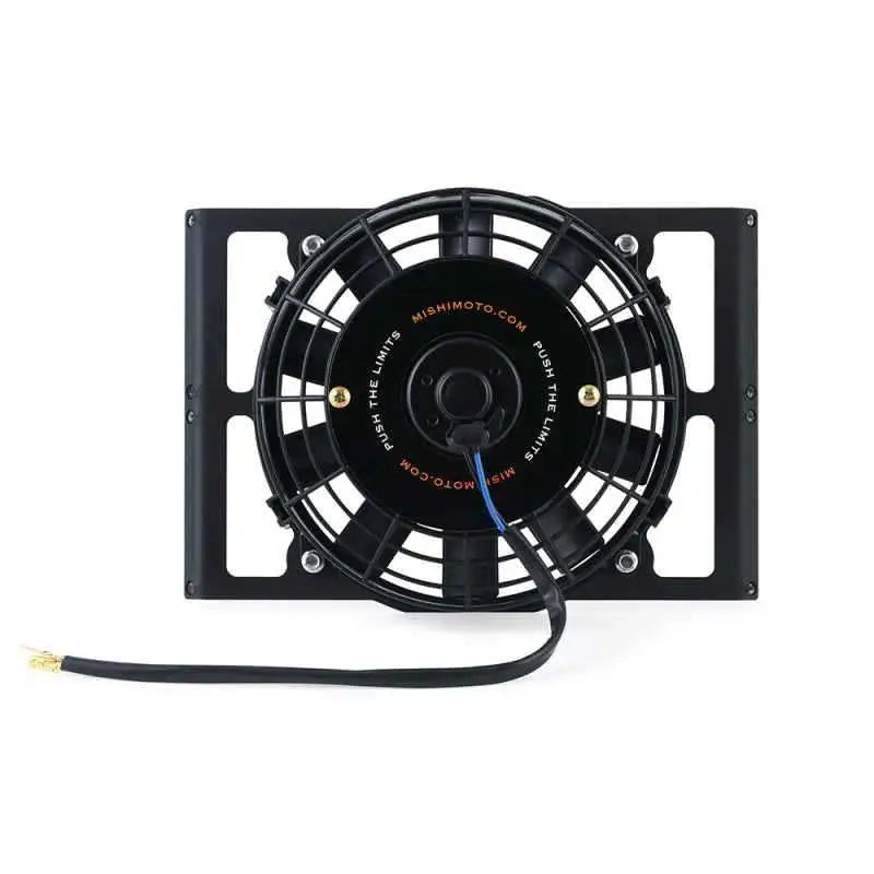 Mishimoto Universal 10in. Heavy-Duty Oil Cooler Fan Shroud - Micro Wrinkle Black mmfs-hdoc-10