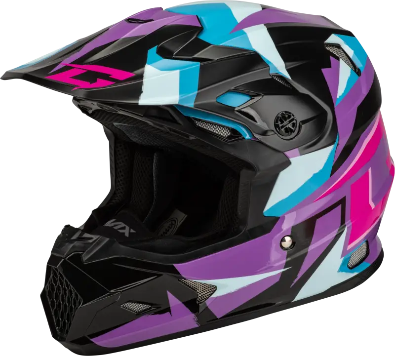 Mx 96s Splinter Helmet Black/Purple/Blue 2x 72-73812x