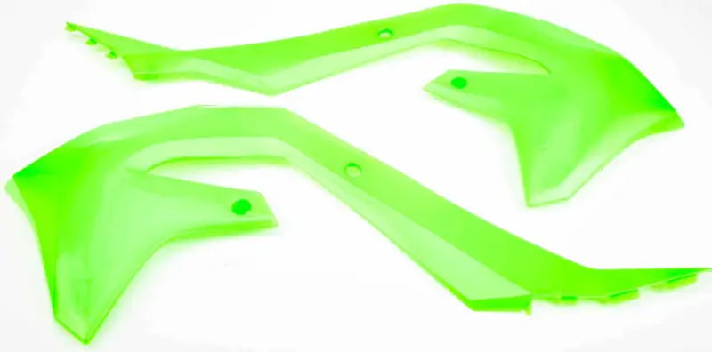 Radiator Scoops Lime Green Kaw wps-64-842345