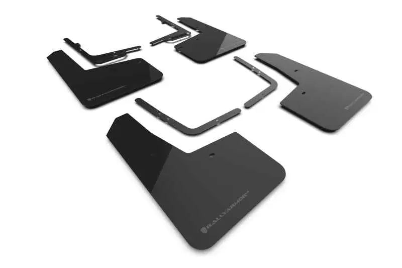 Rally Armor 21-23 Ford F-150 Raptor Black UR Mud Flap w/ Dark Grey Logo MF73-UR-BLK-DGRY