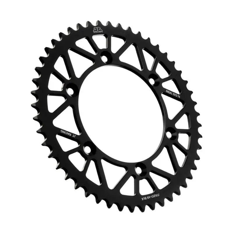Rear Racelite Sprocket Alum 49t 520 Blk Hon/Yam wps-554-25149bk